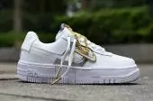 chaussures casual femme air force 1 pixel nike white gray